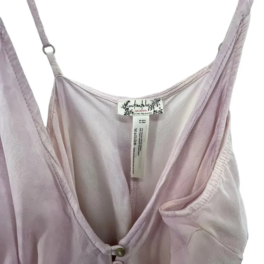 Free People Size XS Walkabout Washed Romper Lavendar Intimately Lightweight